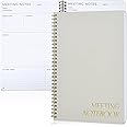 ZICOTO Beautiful Meeting Notebook For Work Organization - Easily Take Notes And Keep Agendas on Track - The Perfect Office Planner Supplies for Women & Men to Professionally Manage Business Projects