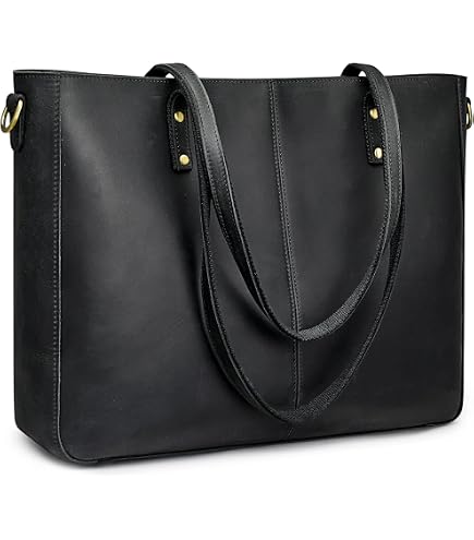 Amazon.com: S-ZONE Vintage Genuine Leather Shoulder Bag Work Totes