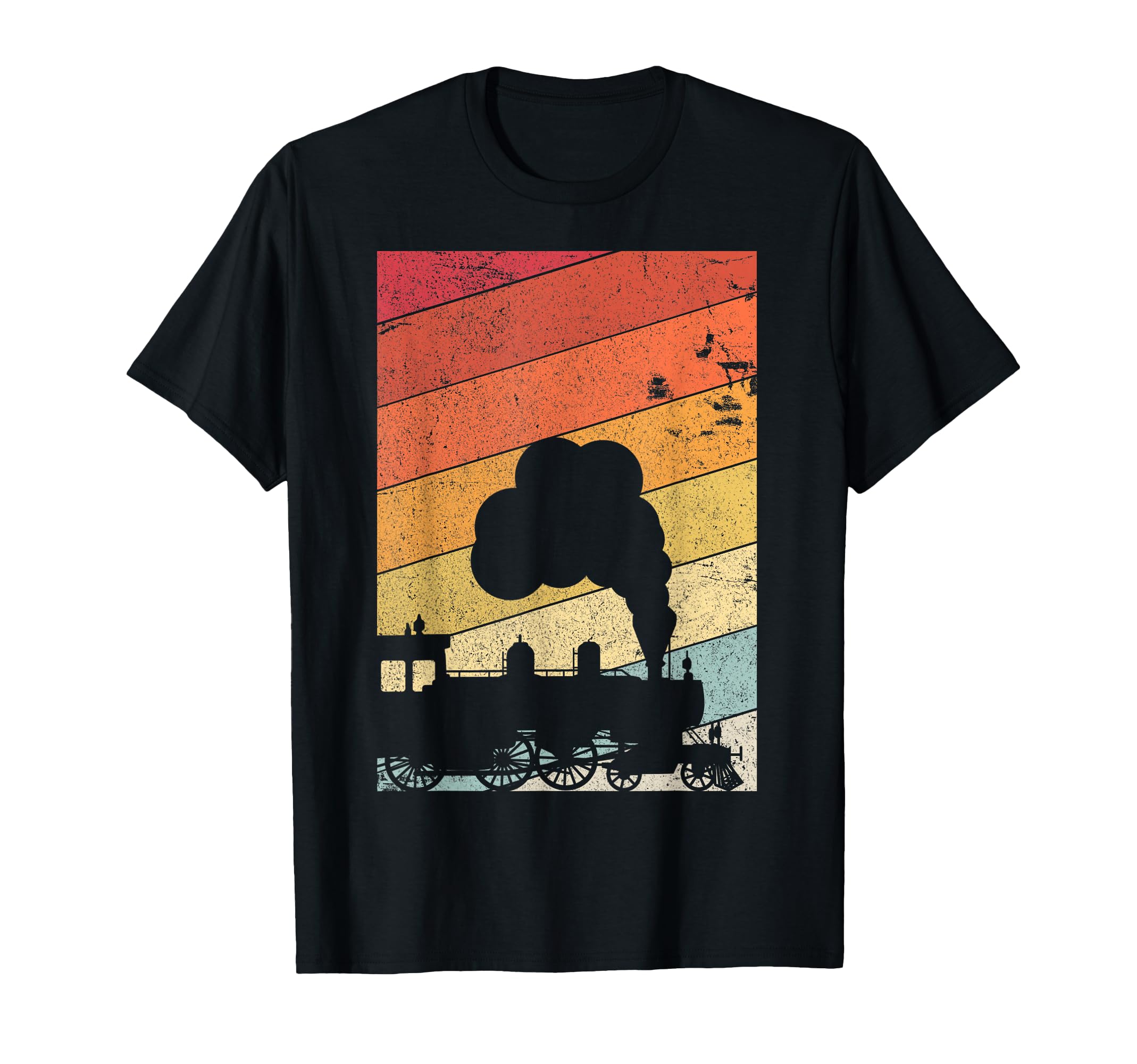 Train Shirt. Retro Style Steam Train T-Shirt