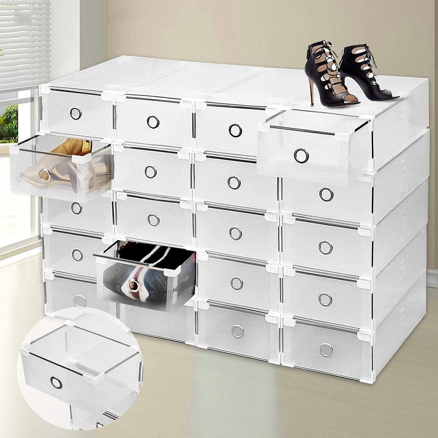 SLIANG Caja de Almacenamiento de Zapatos de 20 Piezas Caja de ...