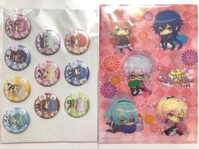 Amazon Co Jp 忍び 恋うつつ 万花彩絵巻 アニメイト特典 クリアファイル 缶バッジ 有 ホビー