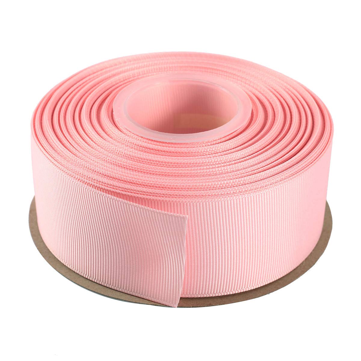 ITIsparkle 38mm Grosgrain Ribbon 22 Meters-Roll Set for Gift Wrapping Cake Decoration Party Favor Hair Braids Hair Bow Baby Shower Decoration Floral Arrangement Craft Supplies, Light Pink Ribbon