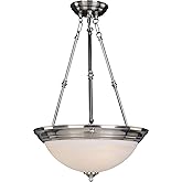 Maxim Essentials- 15 Inch 3 Light Invert Bowl Pendant in Style-Satin Nickel Finish -Traditional Installation