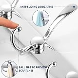 GlazieVault Coat Hooks for Wall 2 Pack Stainless Steel Heavy Duty view 5