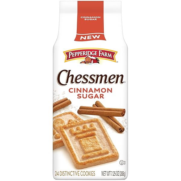 PEPPERIDGE FARM CHESSMEN CINNAMON SUGAR COOKIES, 7.25 OZ...