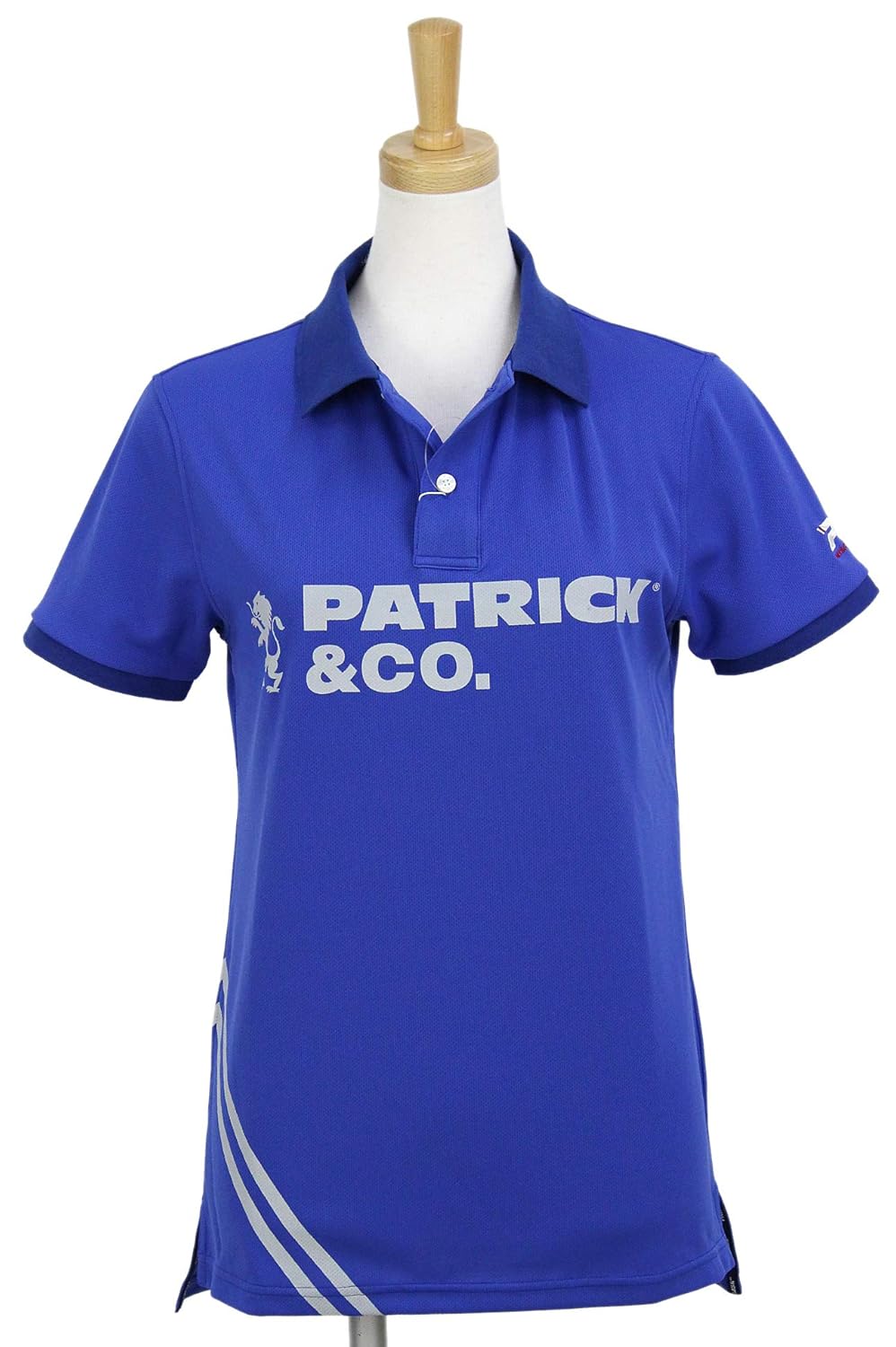 希少 ポロシャツ 日本正規品 パトリックフォアパームスアンドコー レディース B07p2cg463 ブルー C074 L L ゴルフウェア 2ラインがアクセント ロゴデザイン 着丈長め ストレッチ 半袖 ポロシャツ 在庫一掃 Www Aiq Aiq Com Mx