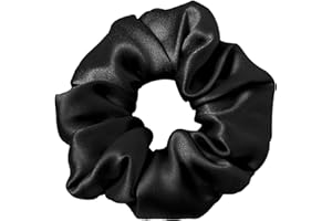 LilySilk 100% Mulberry Silk Hair Tie, 1Pc, Black - Prevents Frizz & Breakage, No Damage, Soft, Breathable, Suitable for All Hair Types & Styles, Various Occasions