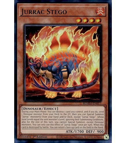 Amazon.com: Yu-Gi-Oh! - Jurrac Stauriko (HA03-EN041) - Hidden Arsenal 3-1st  Edition