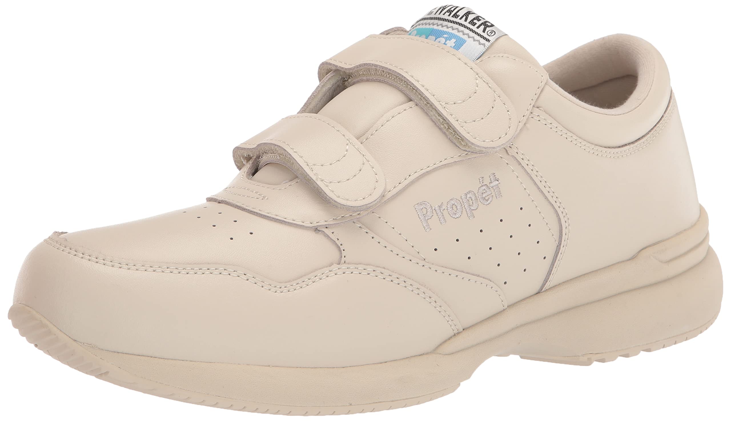 Propét Men’s Life Walker Strap Sneaker,Sport White,7 XX (US Men’s 7 EEEEE)
