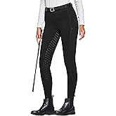 FitsT4 Sports Women's Winter Horse Riding Pants with Zipper Pockets Full Seat Riding Tights Fleece Lined Equestrian Breeches