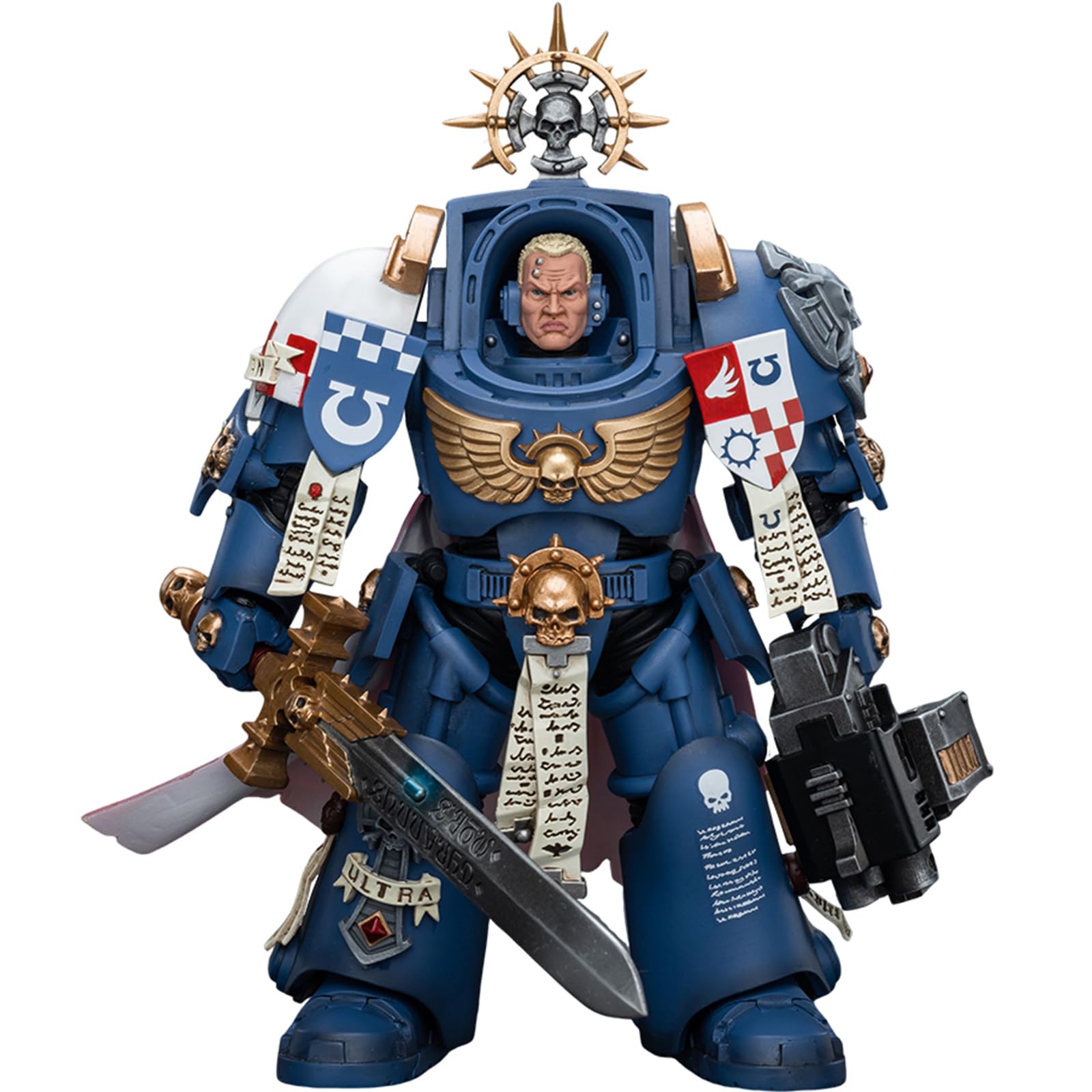 JOYTOY JT9916 Warhammer 40K The Ultramarines, Ultramarines Terminator Captain Severus Agemman 1/18 Action Figures Soldier model — image 1