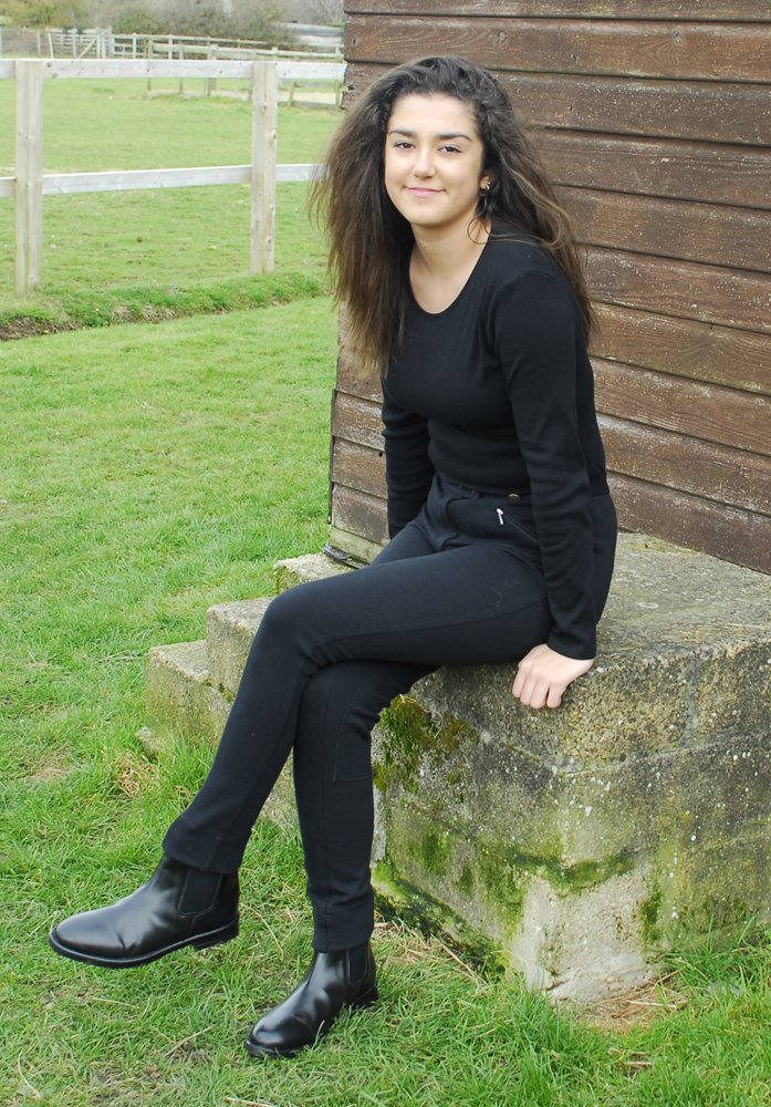 Rhinegold Unisex Essential Jodhpurs-UK 12 (EU 40)-Black, Black, UK12 EU 40