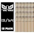 Owl Tools 13/64" Inch Cobalt Drill Bits - 13 Pack of M35 Cobalt Drill Bits with Storage Case - Perfect Drill Bits for Metal, Hardened & Stainless Steel, Cast Iron, and More!