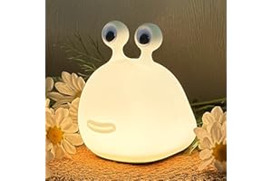 LEDHOLYT Night Light for Kids,Cute Silicone Nursery Slug Lamp for Baby and Toddler,Animal NightLight for Boys and Girls,Fun Squishy Night Lamp for Bedroom,Kawaii Bedside Lamp for Kids Room