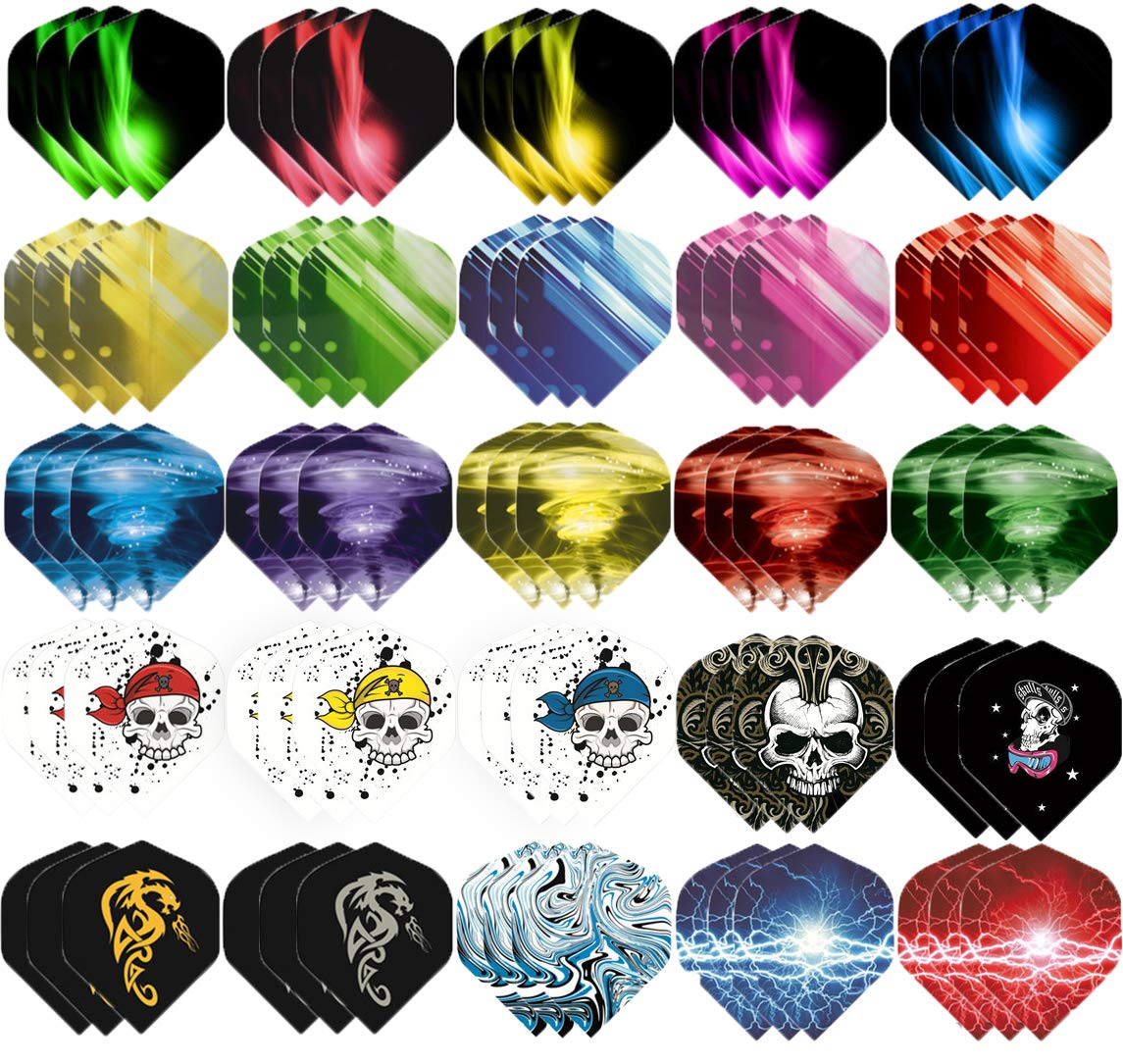 BIPY Dart Flights Accessory Kit 3/Set Feather Tail Wing Flight Outdoor Sports for Soft Steel Tip Darts Perfect Accessories Equipment Supplies for Dart Games