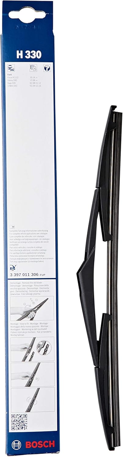 Bosch Wiper Blade Rear H330, Length: 330mm - Rear Wiper Blade - Image 3