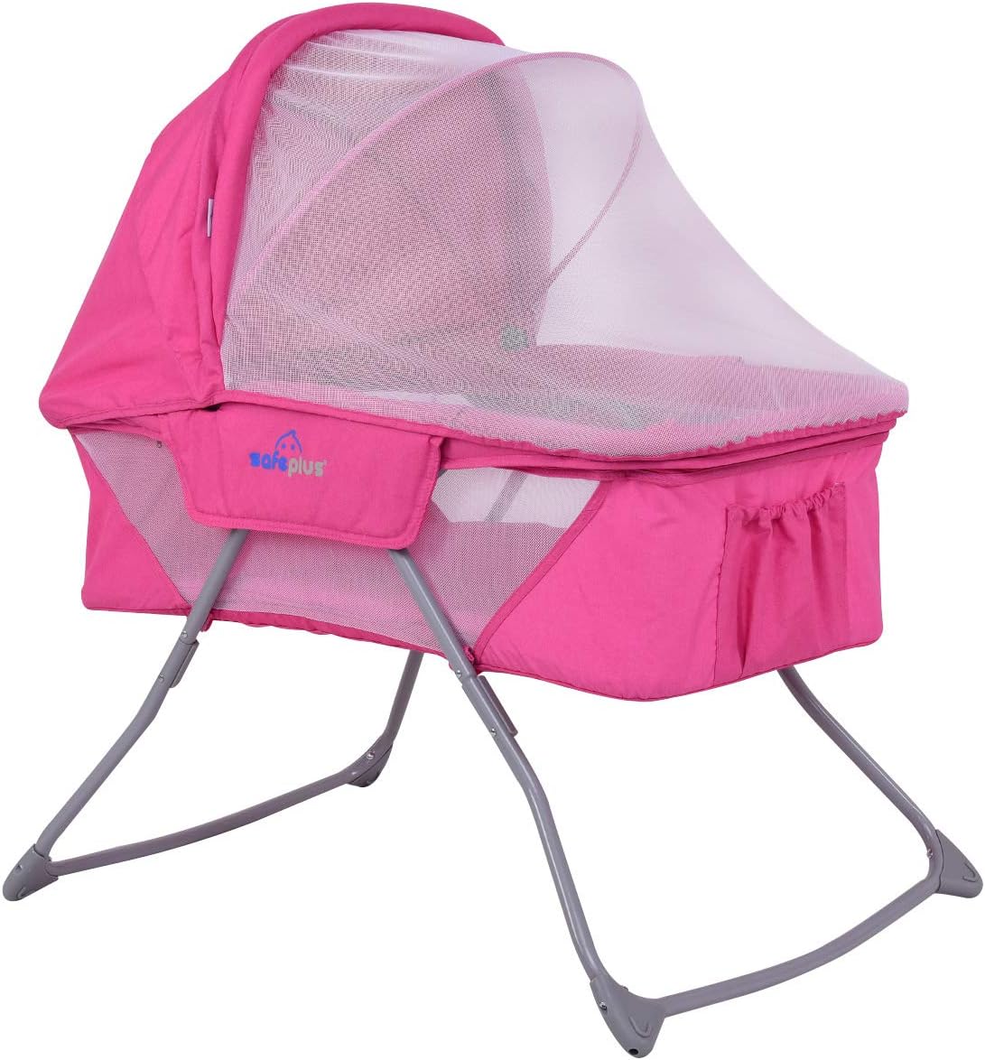 Rose Goplus Berceau Bebe Pliable Lit Bebe Avec Moustiquaire Berceau De Voyage Livre Avec Un Sac 85x52x61cm Gris Rose La Chambre De Bebe Mobilier Mystik Com Au