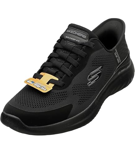 Amazon.com | Skechers Men's Bounder 2.0 Nasher Trainers, Black