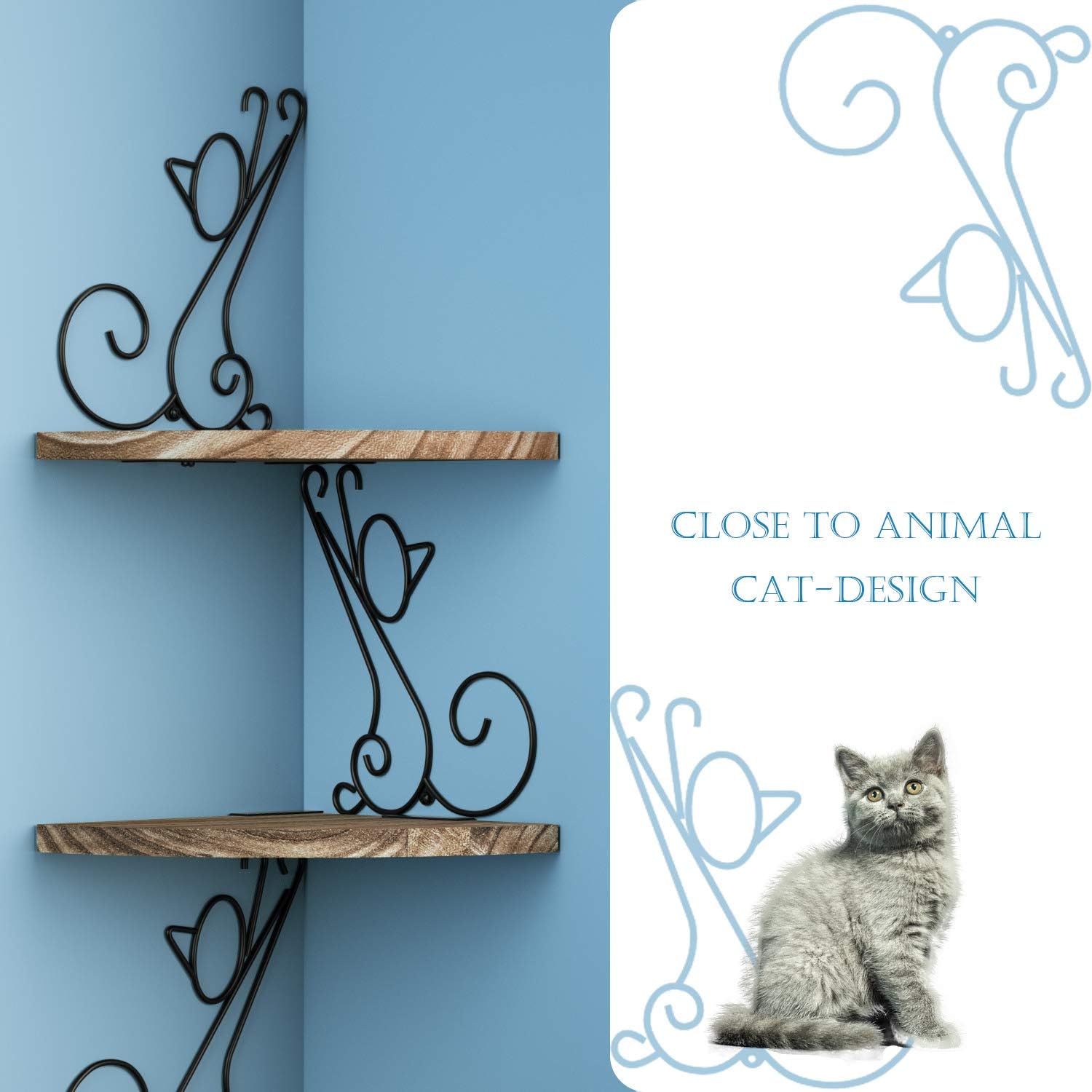 corner cat shelf