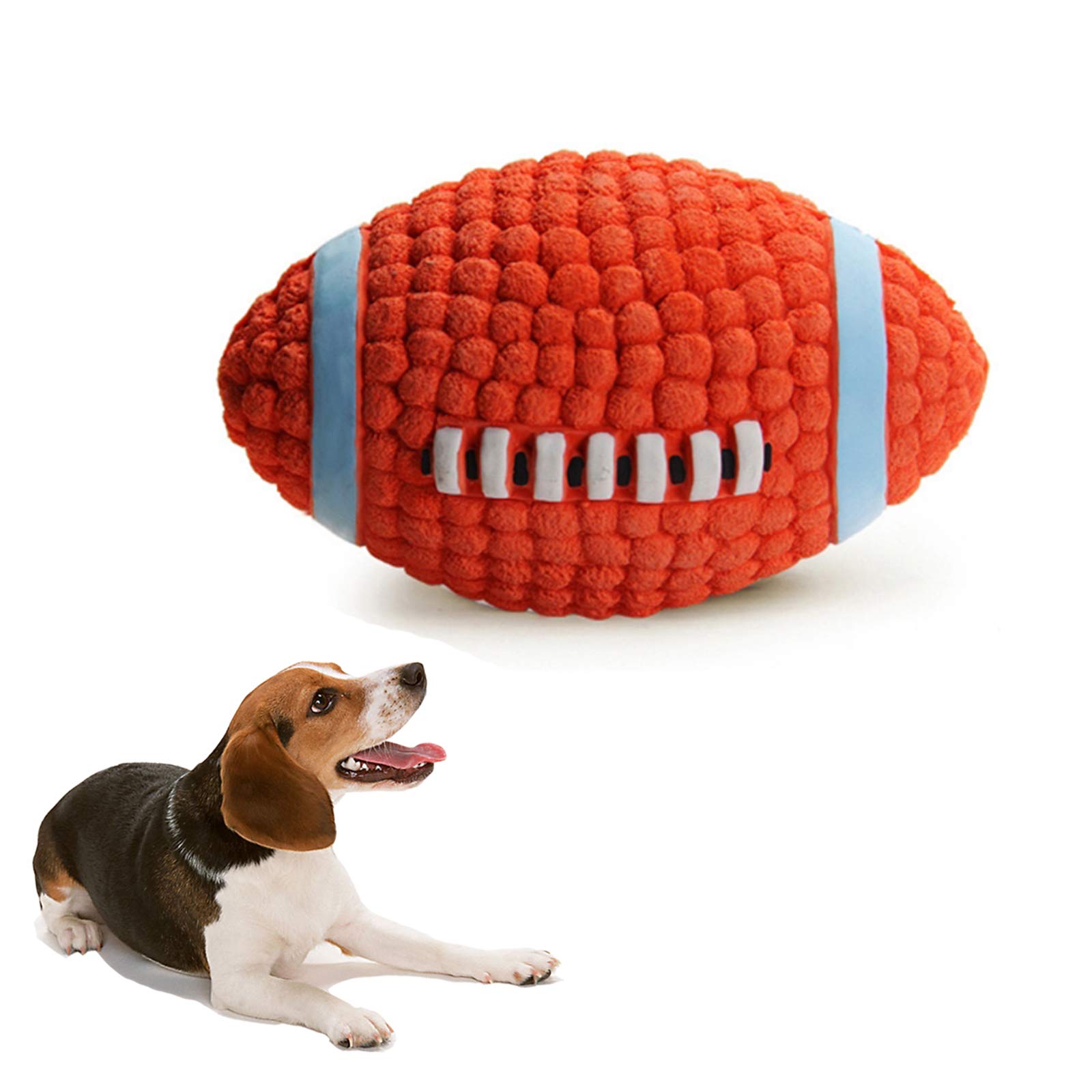 BEISIJIA Squeaky Pet Dog Toy Ball, Soft Latex Chew Ball Toys Wear-Resistant Dog Chew Molar Balls for Small Medium Large Dog