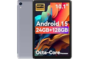 URAO Tablet,10.1" Android Tablet with Octa-core Processor 24GB RAM 128GB ROM HD IPS Touchscreen 8H Battery, Wi-Fi 6, BT 5.0, Dual Camera, Android 15 Tablets 2025