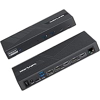 Triple 4K Display Docking Station, WAVLINK 15-In-1 USB C Universal Laptop Dock with 3xHDMI, 2xDisplayPort, PD100W Host Chargi