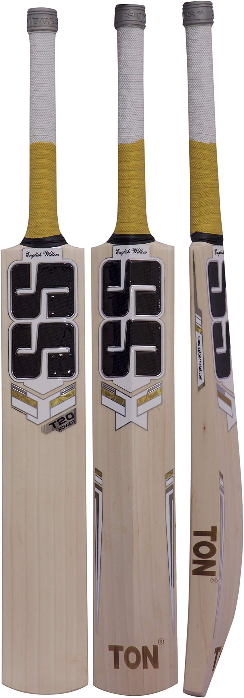 SS English Willow Short Handle Leather Ball Cricket Bat, Exclusive Cricket Bat for Adult with Full Protection Cover