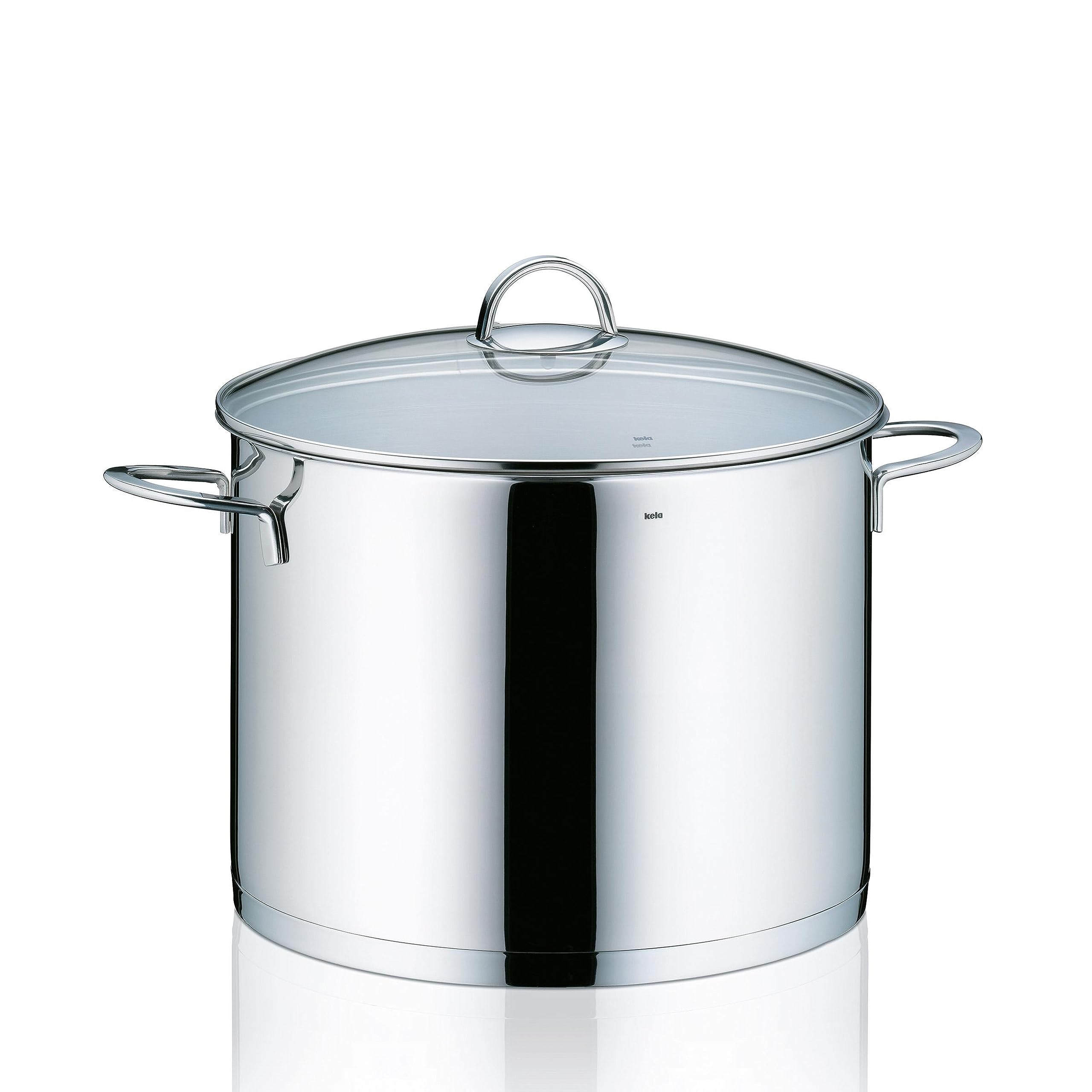 Kela "Cailin Stock Pot, Stainless Steel, silver shiny, 28 cm