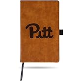 Rico Industries NCAA Pitt Panthers Brown Laser Engraved Small Notepad Journal/Notepad 8.25" x 5.25"- Office Accessory