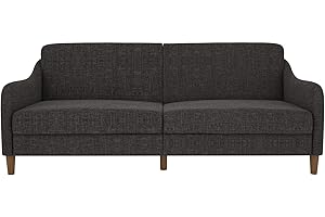 DHP Jasper Coil Futon, Gray Linen