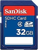 SanDisk SDSDB-032G-FFP 32 GB SDHC Class 4 Memory Card - Blue, Frustration-Free Packaging (Label May Change)
