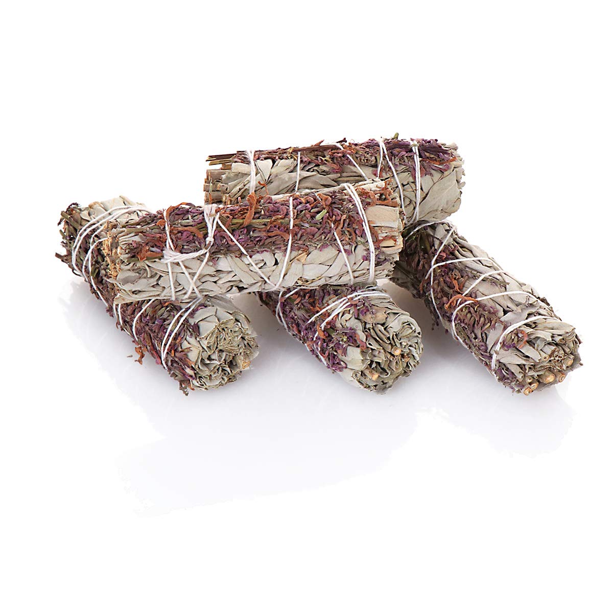 NKlaus 5x White Sage + Lavender 10cm 4" Smudge Sticks Smoking Bundle 30g 6728