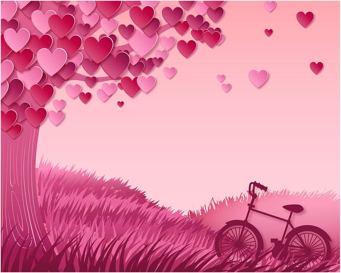Amazon Com Valentine S Day Heart Tree With Bicycle Photo Backdrop