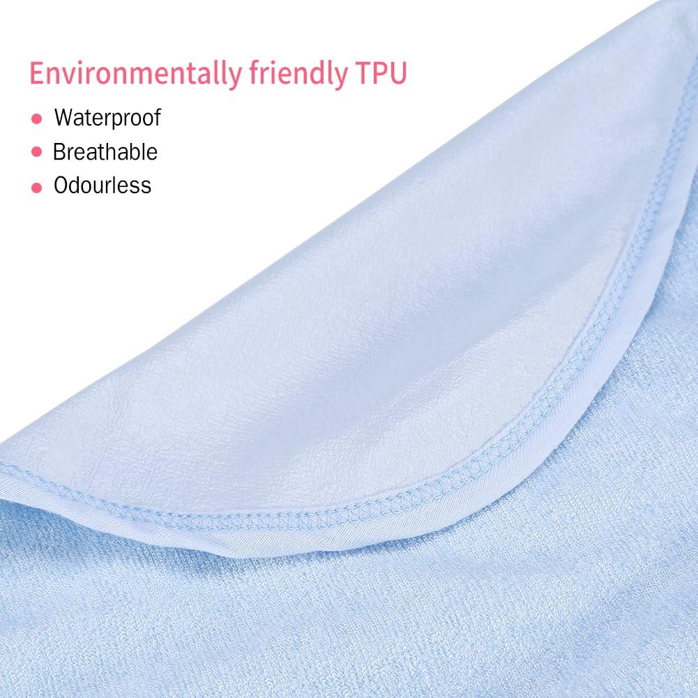 FILFEEL Adult Bibs Clothing Protector, Waterproof Mealtime Bib Elder Disability Aid Cook Dining Clothes Bamboo Fiber Fabric - Image 5