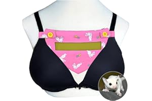 TINKARE Sugar Glider Bra Pouch with Window Screen Bra Bonding Pouch for Gliders Ferret Rat Small Pets Triangle Design