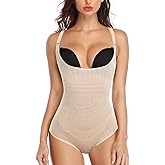 MISS MOLY Shapewear Bodysuit for Women Tummy Control Shapewear Open Bust Body Shaper Sculpting Bodysuit