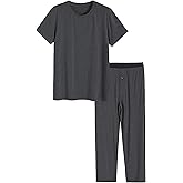 Latuza Men's Viscose Pajamas Set Shirt and Pants with Pockets