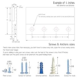 French Cleats 17.5 inch - Supports 120 lbs - Heavy