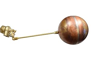 Robert Manufacturing R610-5 Series Bob Red Brass Float Valve Assembly with Stem, 2" NPT Female Inlet x Free Flow Outlet, 115 psi Pressure