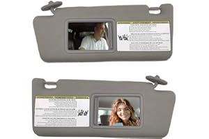 SAILEAD Sun Visor for Car (2 Pack) - Sun Block Car Visor Compatible w/Toyota Tacoma 2005-2012 - Car Sun Visor Left & Right (Grey)