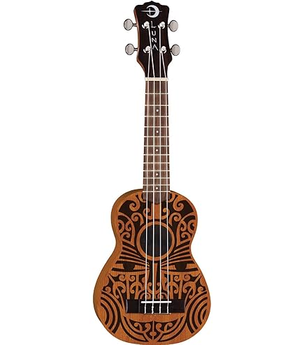 Amazon.com: Luna Guitars, 4-String Ukulele (UKE HTT KOA