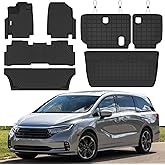 Floor Mats & Trunk Mat Fit for Honda Odyssey 2018 2019 2020 2021 2022 2023 2024 2025,All Weather Protection TPE Floor Mats for 2018-2025 Honda Odyssey Accessories