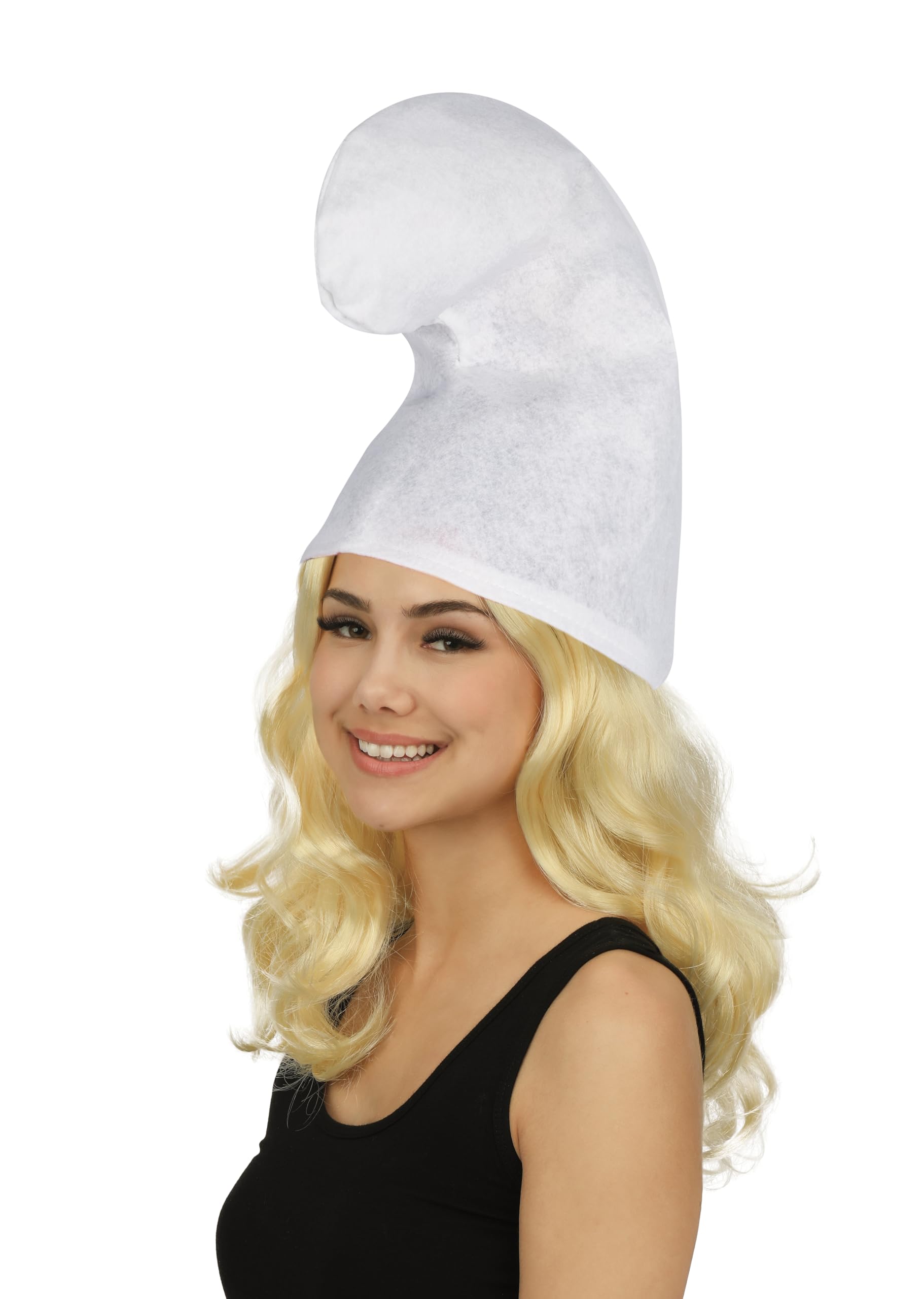 p'tit clown Smurf Hat, White - Costume Headwear, Unisex, Hat