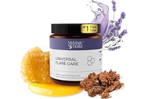 MYMAGICHEALER Universal Flare Care | Relief for 97% of Skin Issues | Cysts, Inflamed Skin, Hidradenitis Suppurativa, Abscesses, Impetigo | All Natural Flare Up Solution With Propolis & Egg Yolk Extract 4 oz