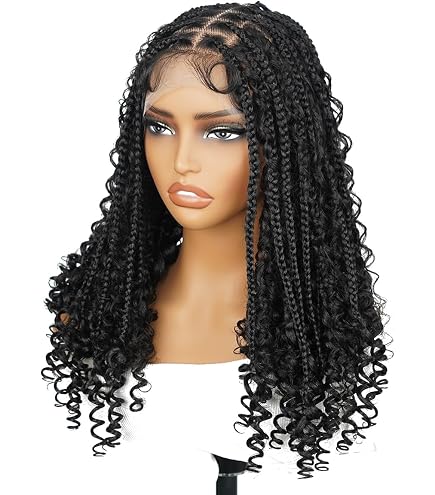 Amazon.com : FANCEE Full Lace Braid Wig with Baby Hair 34  display picture 3