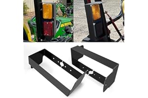 NeaLia Brush Light Guards, John Deere Tail Lights Guard Kit for 1025R 1023E 1026R 2025R, Heavy Duty Protection Bracket Compatible with JD Tractor ROPS Parts BLV10400 LVU32832 BLV10319 Replacement