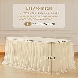 HB HBB MAGIC Champagne Tablecloth Rectangle Table