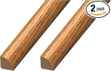 Amazon Com Calflor Md20032 Quarter Round X X 94 Floor Base Molding For Wood Laminate Wpc Lvt Vinyl 2 Pack Natural Oak 2 Count Home Improvement