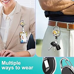 Plifal ID Badge Holder with Lanyard and Retractable