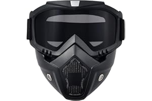 PLOOTA Motorcycle Face Mask Full Face,Dirt Bike Goggles Motocross, ATV, Offroad, Riding Racing Goggles for Men Women